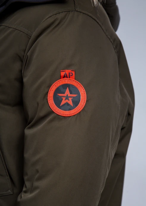 Купить куртка-парка утепленная мужская «армия россии» хаки в интернет-магазине ArmRus по выгодной цене. - изображение 12