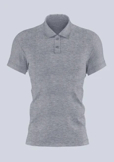 Рубашка-поло кулирка базовая серый меланж: купить в интернет-магазине «Армия России