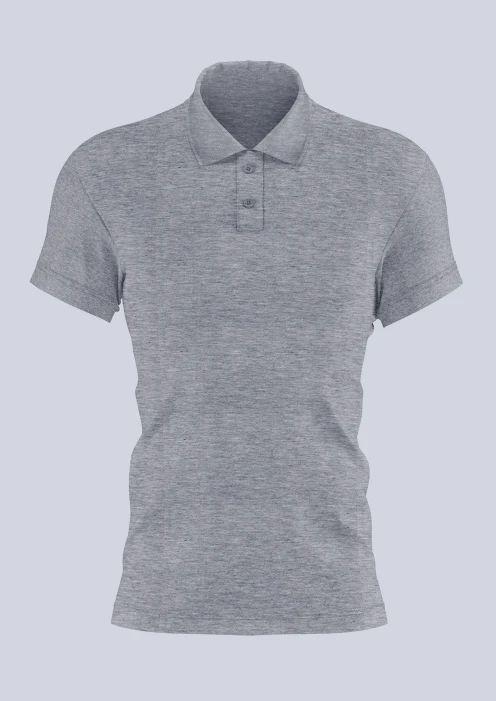 Купить рубашка-поло кулирка базовая серый меланж в интернет-магазине ArmRus по выгодной цене. - изображение 1