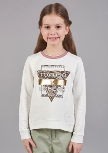 Джемпер для девочки «Только к Победе» белый: купить в интернет-магазине «Армия России