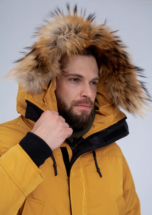 Купить куртка-парка утепленная мужская «армия россии» желтая в интернет-магазине ArmRus по выгодной цене. - изображение 8