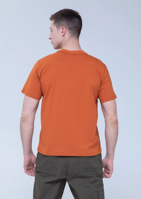 Купить футболка мужская «штамп» терракот в интернет-магазине ArmRus по выгодной цене. - изображение 2