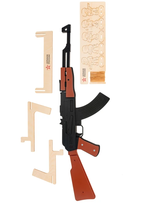Купить игрушка-резинкострел из дерева «армия россии» автомат ак-47 в интернет-магазине ArmRus по выгодной цене. - изображение 7