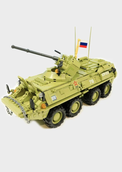 Купить игрушка-конструктор российский бронетранспортер «бтр-82а» 810 деталей в интернет-магазине ArmRus по выгодной цене. - изображение 1