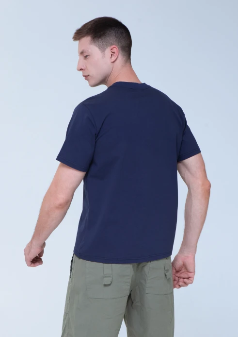 Купить футболка мужская «якорь» темно-синяя с карманом в интернет-магазине ArmRus по выгодной цене. - изображение 2
