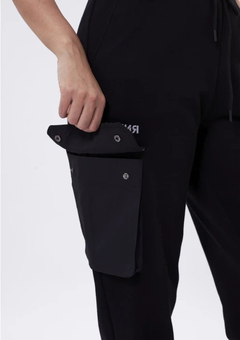 Купить брюки-карго женские «армия» черные в Москве с доставкой по РФ - изображение 6