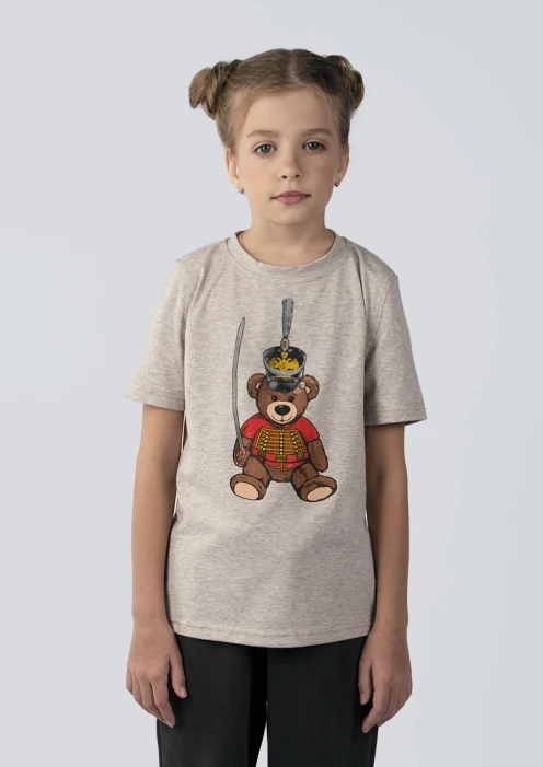 Купить футболка детская «вежливые мишки» темно-бежевая в интернет-магазине ArmRus по выгодной цене. - изображение 2