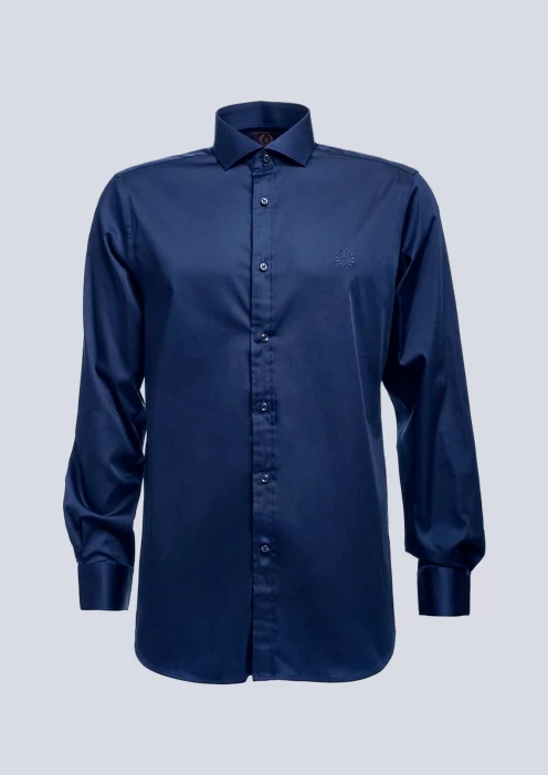 Купить классическая мужская рубашка «армия россии» темно-синяя в интернет-магазине ArmRus по выгодной цене. - изображение 1
