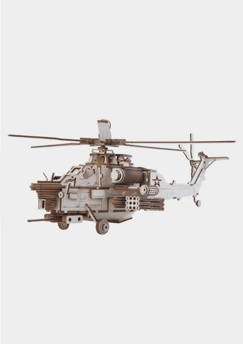 Купить конструктор из дерева «армия россии» ударный боевой вертолет в интернет-магазине ArmRus по выгодной цене. - изображение 1