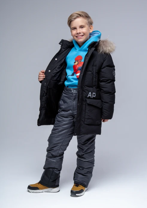 Купить куртка-парка утепленная детская «армия россии» черная в интернет-магазине ArmRus по выгодной цене. - изображение 6