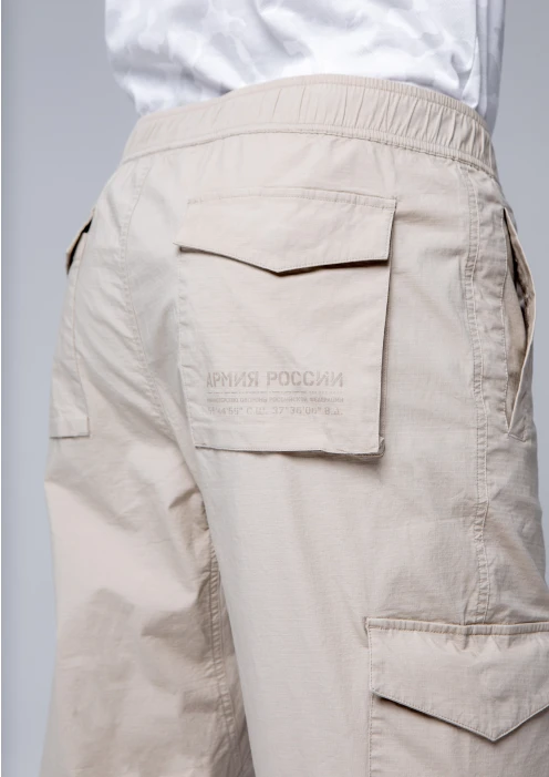 Купить брюки-карго мужские «армия россии» песочные в интернет-магазине ArmRus по выгодной цене. - изображение 7