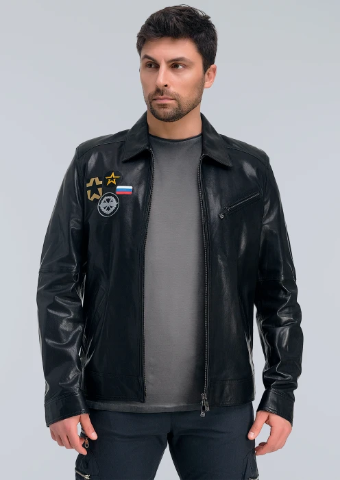 Купить куртка пилот кожаная «вкс» черная в интернет-магазине ArmRus по выгодной цене. - изображение 5