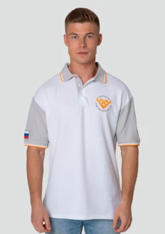 Рубашка-поло пике мужская Army Games белая: купить в интернет-магазине «Армия России