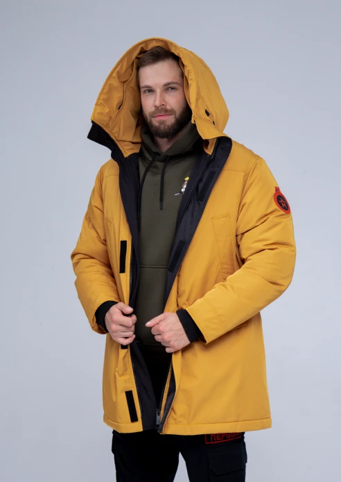 Купить куртка-парка утепленная мужская «армия россии» желтая в интернет-магазине ArmRus по выгодной цене. - изображение 11