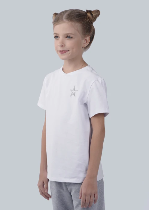 Купить футболка детская «звезда» белая в интернет-магазине ArmRus по выгодной цене. - изображение 3