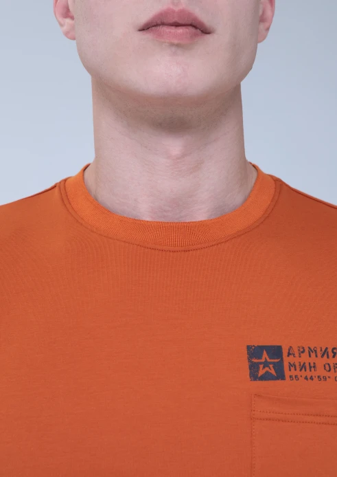 Купить футболка мужская «штамп» терракот в интернет-магазине ArmRus по выгодной цене. - изображение 5