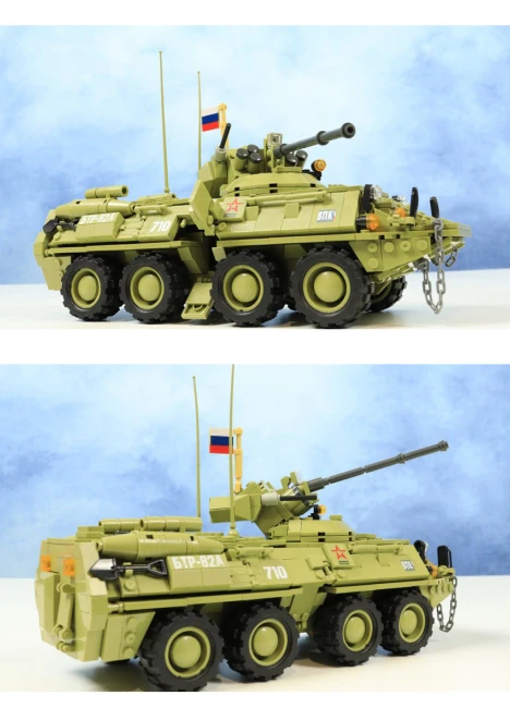 Купить игрушка-конструктор российский бронетранспортер «бтр-82а» 810 деталей в интернет-магазине ArmRus по выгодной цене. - изображение 2
