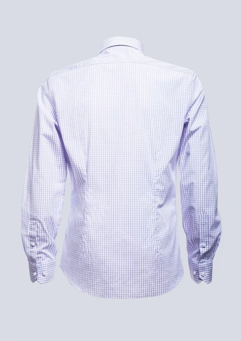 Купить клетчатая мужская рубашка «армия россии» бело-фиолетовая в интернет-магазине ArmRus по выгодной цене. - изображение 2