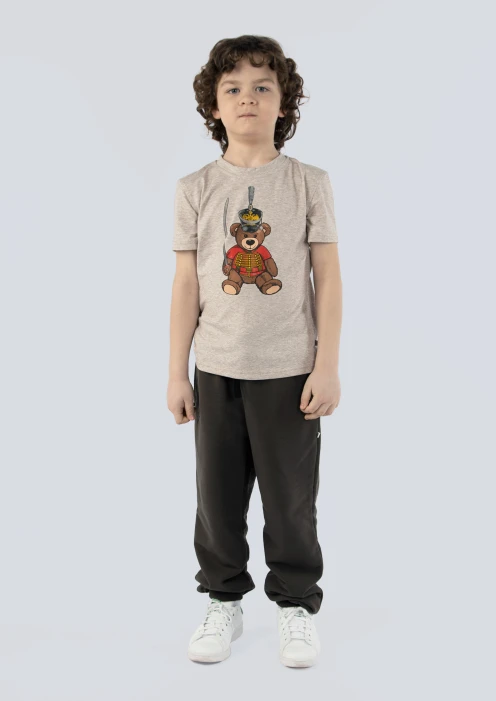 Купить футболка детская «вежливые мишки» темно-бежевая в интернет-магазине ArmRus по выгодной цене. - изображение 6
