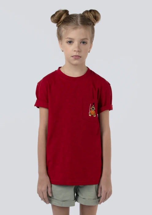 Купить футболка детская «вежливые мишки» красная в интернет-магазине ArmRus по выгодной цене. - изображение 1
