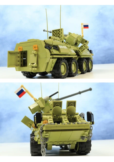 Купить игрушка-конструктор российский бронетранспортер «бтр-82а» 810 деталей в интернет-магазине ArmRus по выгодной цене. - изображение 3