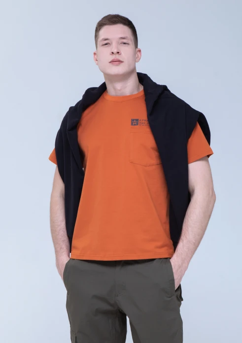 Купить футболка мужская «штамп» терракот в интернет-магазине ArmRus по выгодной цене. - изображение 8