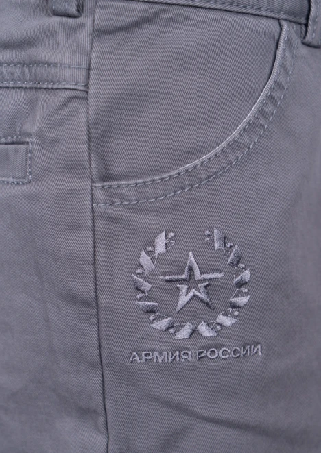 Купить брюки для мальчика «армия россии» серый в интернет-магазине ArmRus по выгодной цене. - изображение 3