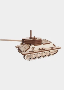 Игрушка-конструктор из дерева танк «Т-34» 33 детали: купить в интернет-магазине «Армия России