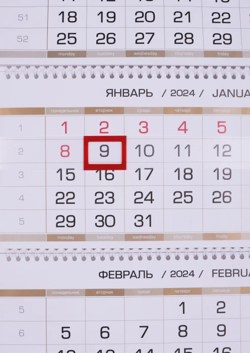 Купить квартальный календарь 2024 «только вперед только победа» 335х750 мм в интернет-магазине ArmRus по выгодной цене. - изображение 3