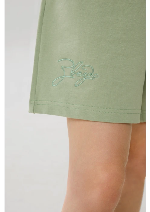Купить шорты женские надпись «звезда» оливковые в Москве с доставкой по РФ - изображение 10