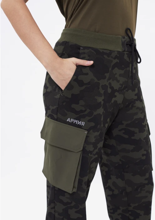 Купить брюки-карго женские «армия» хаки камуфляж в Москве с доставкой по РФ - изображение 3