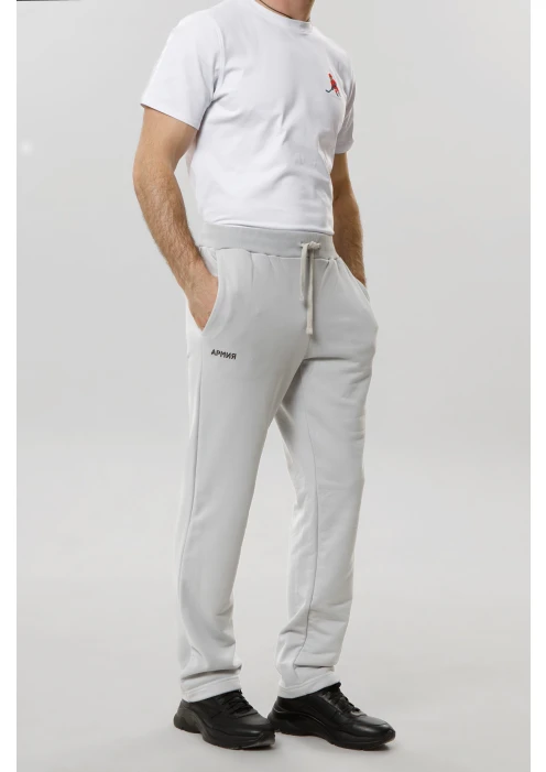 Купить брюки прямого кроя мужские «армия» пепельные в интернет-магазине ArmRus по выгодной цене. - изображение 9