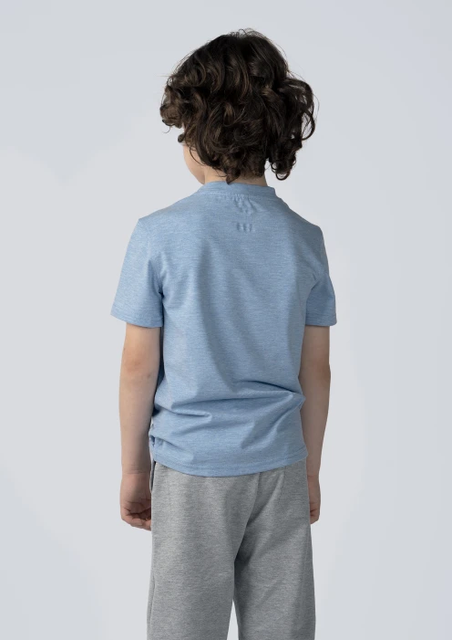 Купить футболка детская «вежливые мишки» голубая в интернет-магазине ArmRus по выгодной цене. - изображение 3
