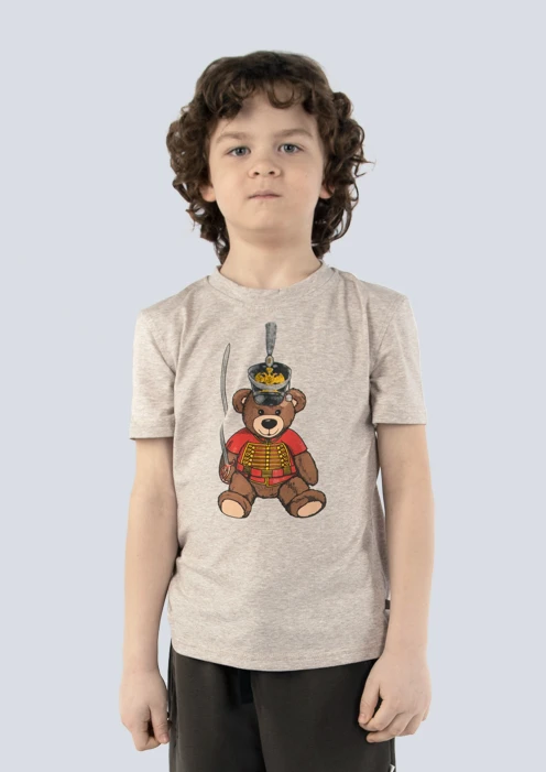 Купить футболка детская «вежливые мишки» светло-бежевая в интернет-магазине ArmRus по выгодной цене. - изображение 1