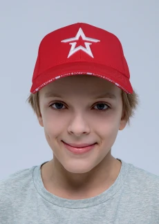 Бейсболка детская «Звезда» красная: купить в интернет-магазине «Армия России