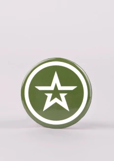 Значок закатной «Звезда» (56 мм) : купить в интернет-магазине «Армия России