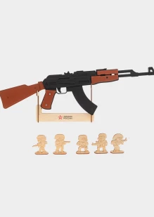Резинкострел из дерева «Армия России» Автомат АК-47: купить в интернет-магазине «Армия России