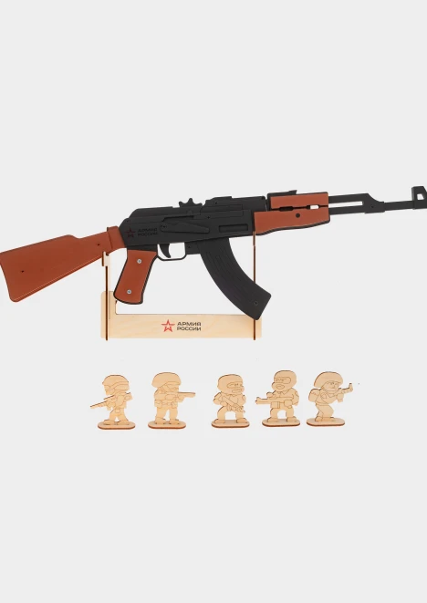 Купить игрушка-резинкострел из дерева «армия россии» автомат ак-47 в интернет-магазине ArmRus по выгодной цене. - изображение 1