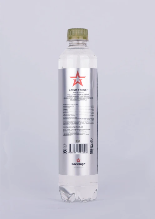 Купить минеральная вода «армейская» негазированная славяновская, пэт 0,5 л в интернет-магазине ArmRus по выгодной цене. - изображение 2