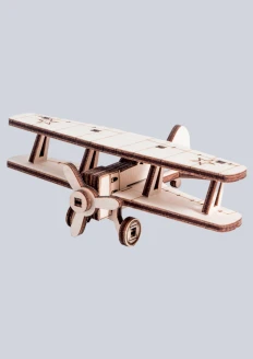 Игрушка-конструктор из дерева советский самолет «И-15» 14 деталей: купить в интернет-магазине «Армия России