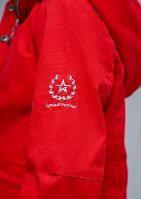 Купить куртка-парка детская «от победы к победам» красная в интернет-магазине ArmRus по выгодной цене. - изображение 11