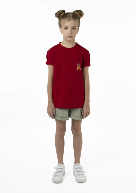 Купить футболка детская «вежливые мишки» красная в интернет-магазине ArmRus по выгодной цене. - изображение 4
