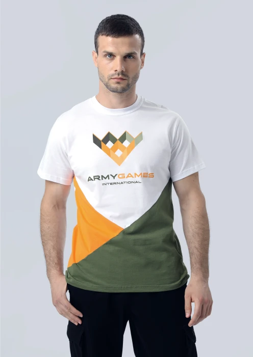 Купить футболка мужская «army games international» трехцветная  в интернет-магазине ArmRus по выгодной цене. - изображение 1
