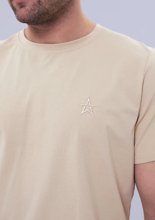 Купить футболка мужская «звезда» бежевая в интернет-магазине ArmRus по выгодной цене. - изображение 3