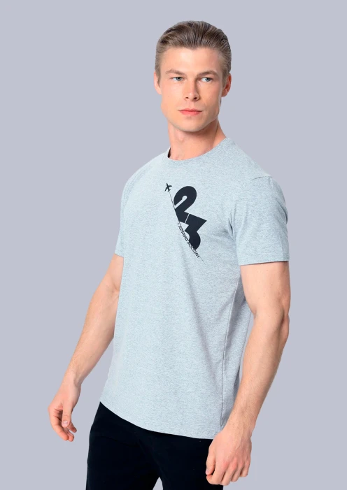 Купить футболка мужская «23» серый меланж в интернет-магазине ArmRus по выгодной цене. - изображение 3