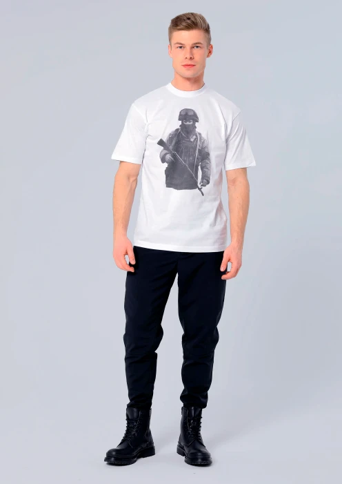 Купить футболка «вежливые люди» белая в интернет-магазине ArmRus по выгодной цене. - изображение 4