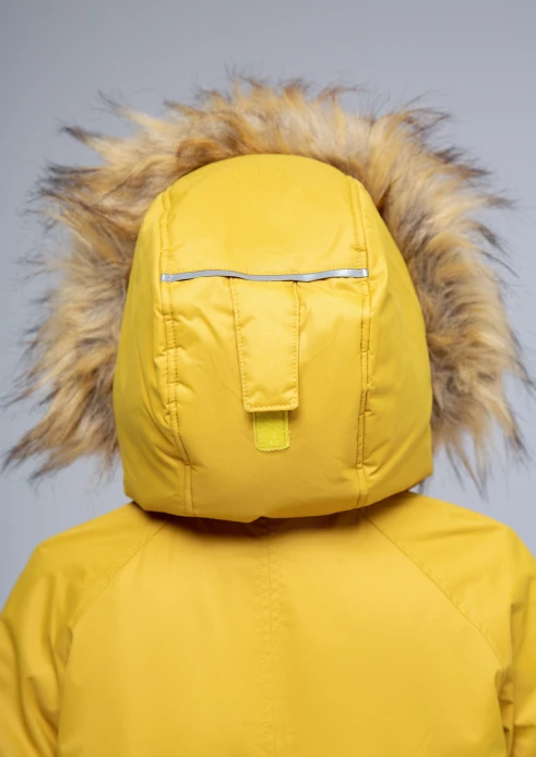 Купить  куртка-парка утепленная детская «вежливые мишки» желтая в интернет-магазине ArmRus по выгодной цене. - изображение 12