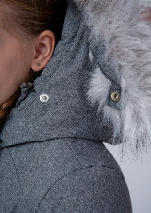 Купить куртка-парка утепленная детская «вежливые мишки» серая в интернет-магазине ArmRus по выгодной цене. - изображение 11