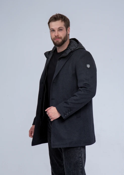 Купить пальто утепленное мужское «армия россии» со съемным капюшоном в интернет-магазине ArmRus по выгодной цене. - изображение 7