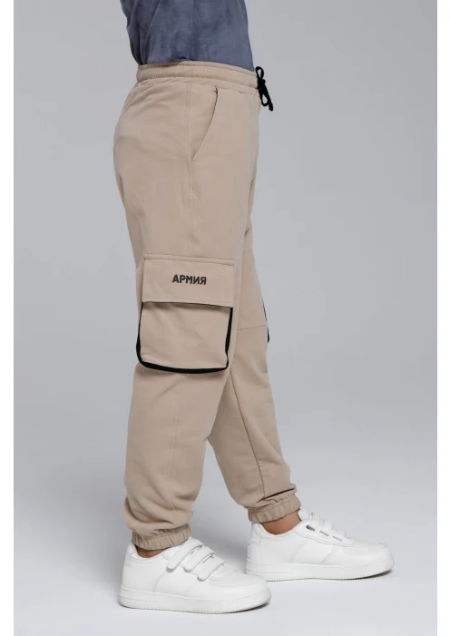 Купить брюки-карго детские объемные «армия» охра в интернет-магазине ArmRus по выгодной цене. - изображение 4